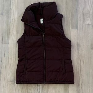 Old navy Dark Burgundy Puffer Vest